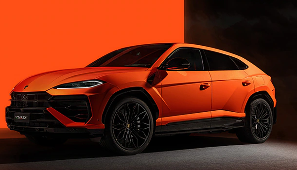 Performance coupé on the showroom floor
